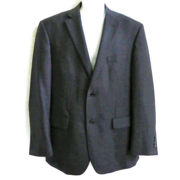 Jos. A. Bank Other - Jos A Bank Blazer Sports Coat Pure Wool Steel Grey 2 Button Dual Vent 42R